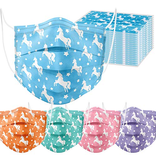 60PCS Disposable Protective s Adult Unisex 5 Colors Unicorn Star Patter