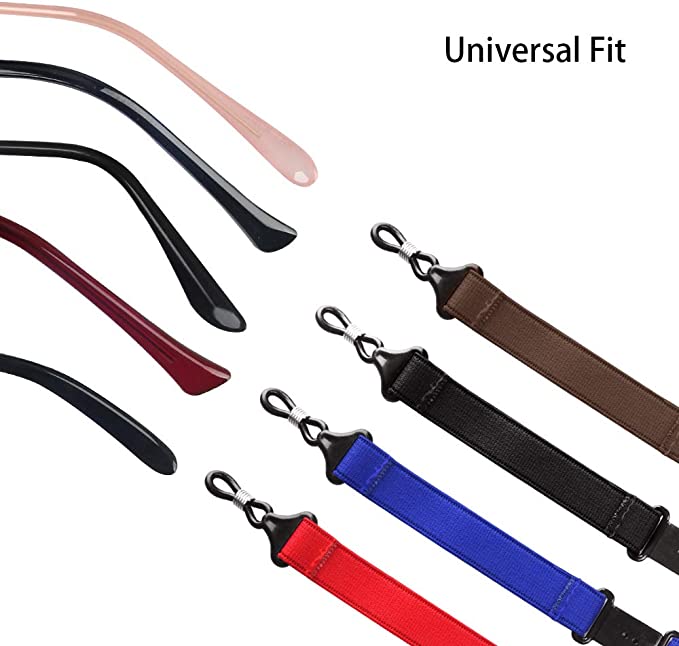 Adjustable Eyeglasses Sunglasses Holder Strap Cord for Sports 4PCS Anti-slippery