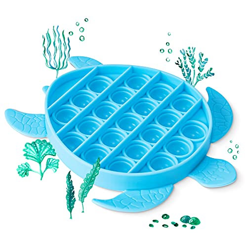 Push Pop Bubble Fidget Sensory Toy Sea Turtle Fidget Toy for Special Needs Str
