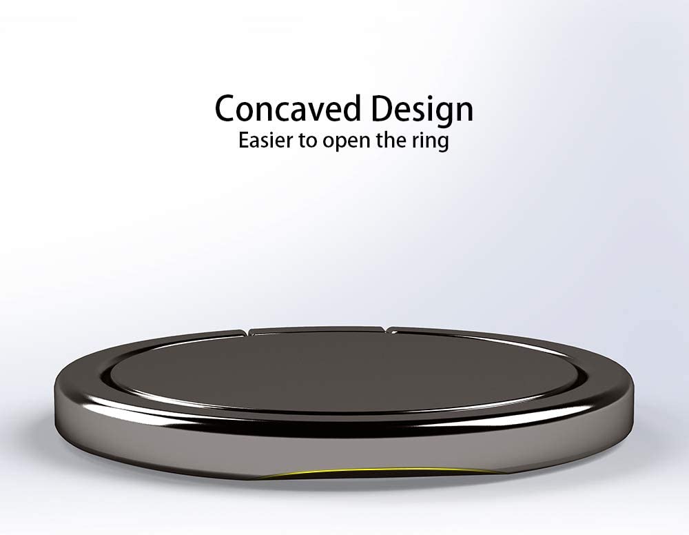 Ultra Slim Phone Ring Holder Thin Cell Phone Ring Stand Magnetic Car Mount Hook