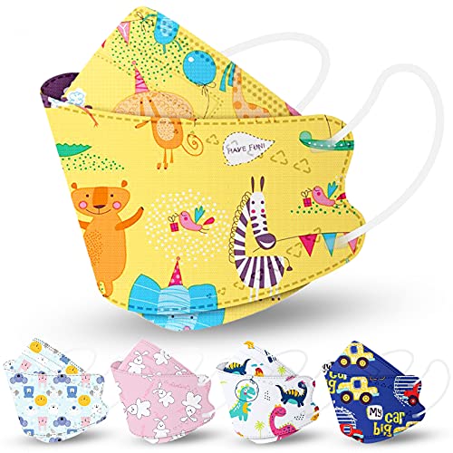 50PCS Disposable KF94 s for Kids Children's Fish Shape s wit