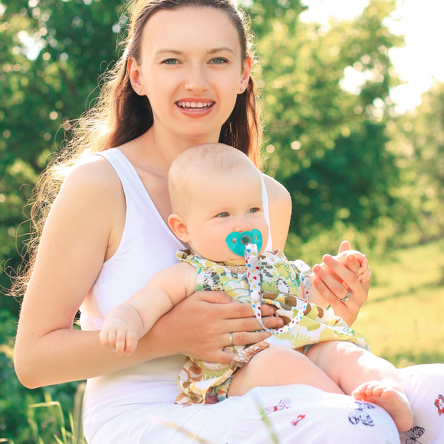 8PCS Unisex Baby Teething Adjustable Length Pacifier Clip Sraps, Universal Saf
