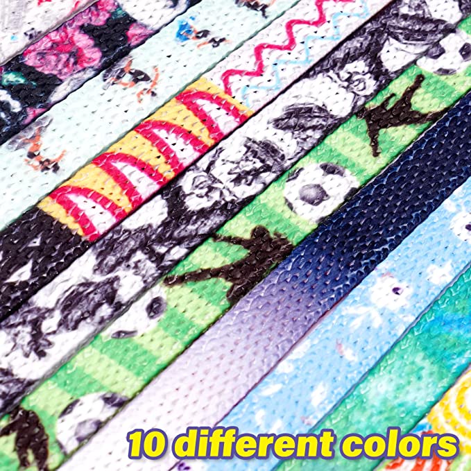 10PCS Adult Lanyards 13" Braided Polyester Strap Clips Ear Saver Handy Mask