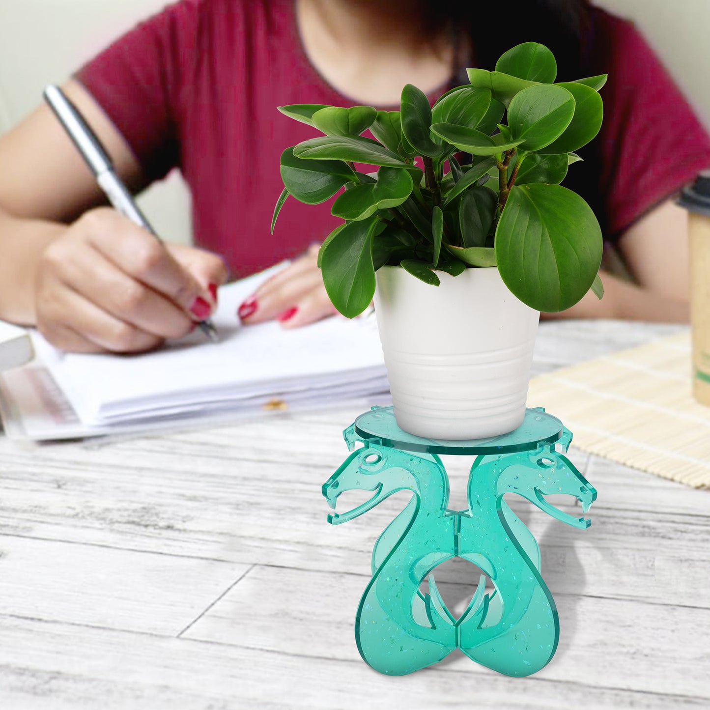 Snake Planter Display Stand DIY Epoxy Resin Casting Silicone Rack Display Molds