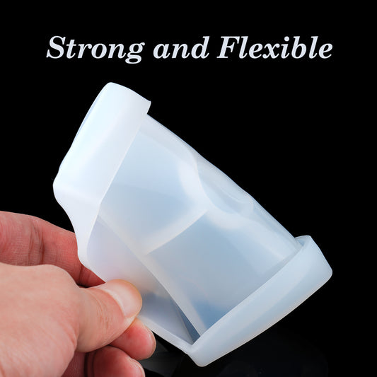 Coaster Mold with Raised Edges, DIY Epoxy Resin Casting Silicone Molds Heart/R