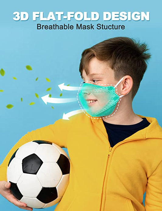 50PCS Disposable Kids Fish Shape Protective Soft Filter for Boys and Girls