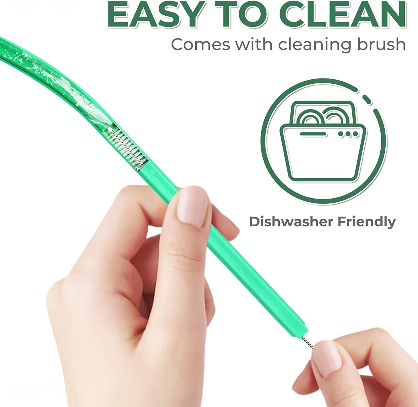 Reusable Silicone Drinking Straws Star Shape 15PCS 8.5" Long for 6-12oz Tumblers