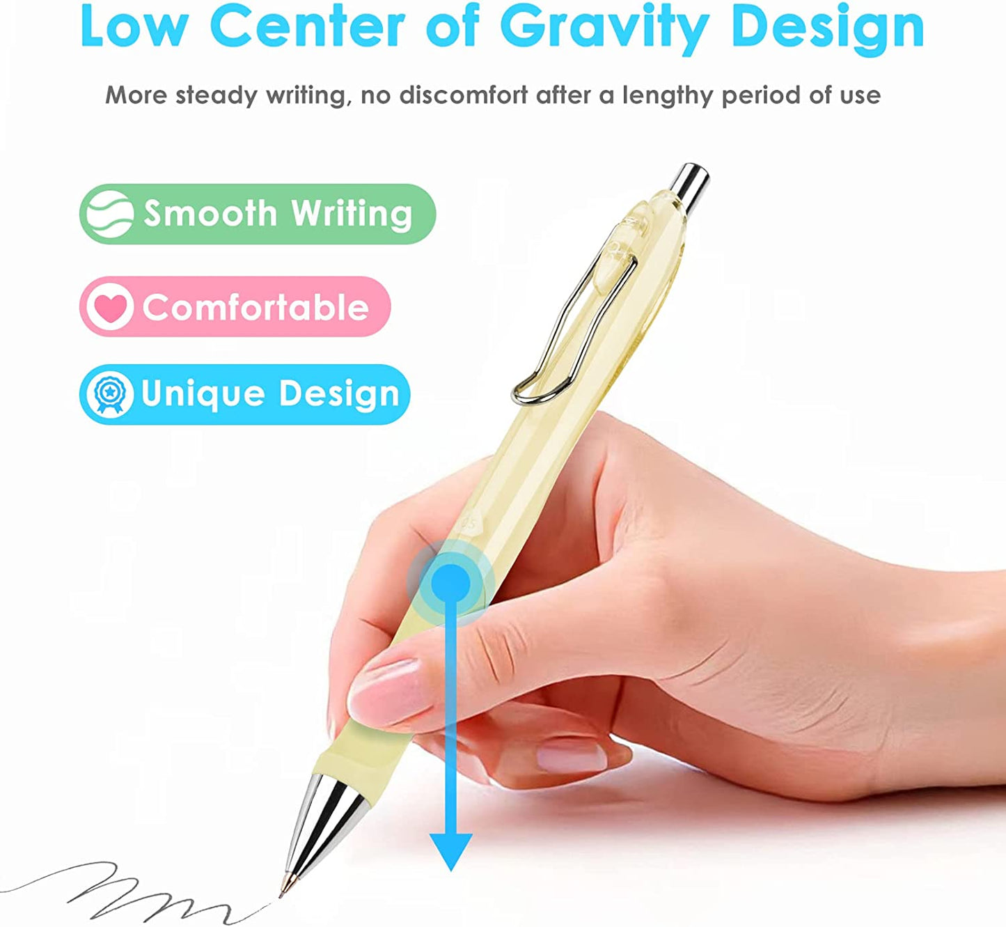 Mechanical 0.5mm Pencils 6PCS School Office Supply Eraser Lead Cap Eraser Refill