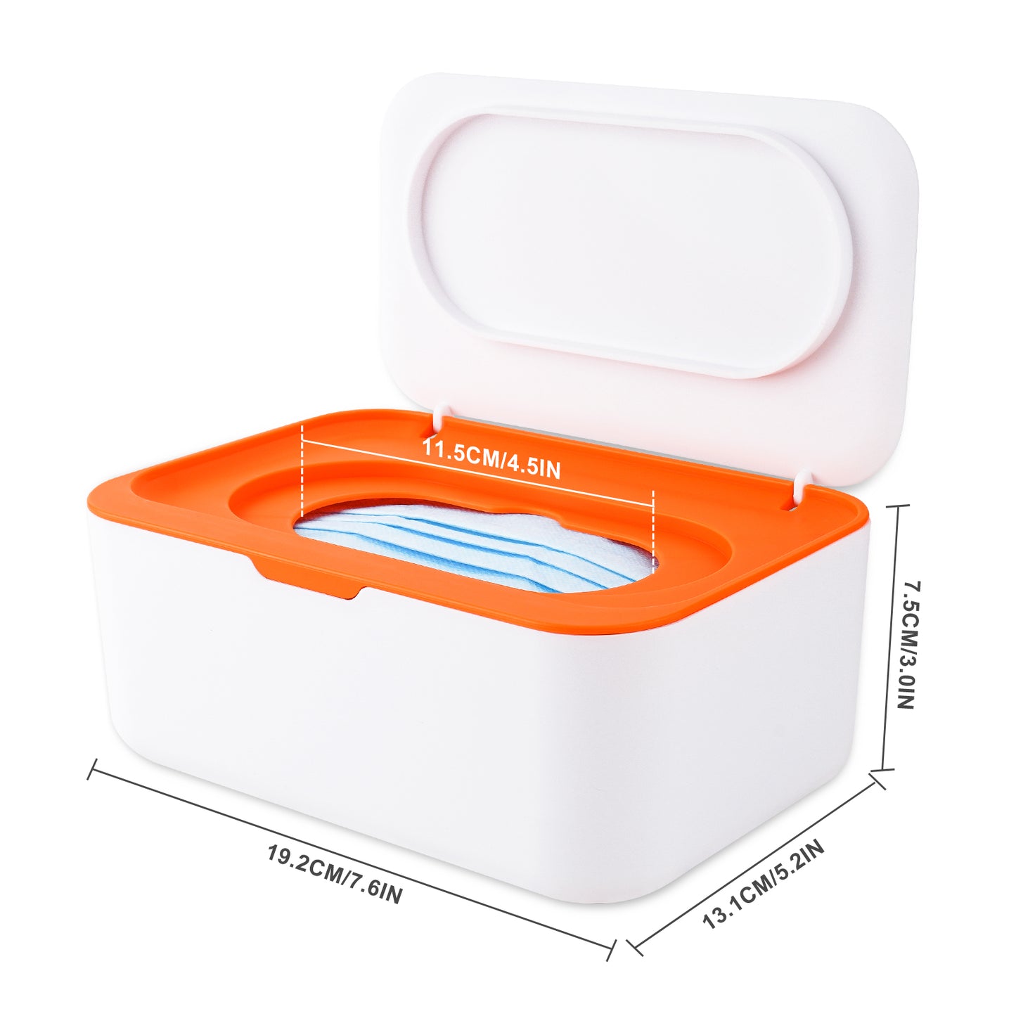 Sealed Wet Wipe Dispenser with Lid, Large Capacity Baby Wipe Storage Box Multi