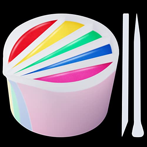 Split Cup Silicone Pouring Tool for Acrylic Paint Epoxy Resin with 2PCS Silico