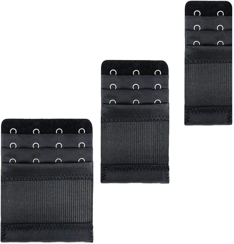 Flexible Bra Extender Strap 12-Pack 2/3/4 Hooks Adjustable Bra Strap