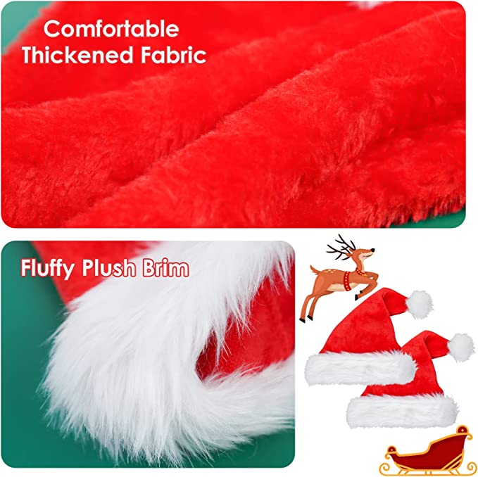 Christmas Santa Claus Party Costume Funny Holiday Cosplay 4PCS Adults New Year