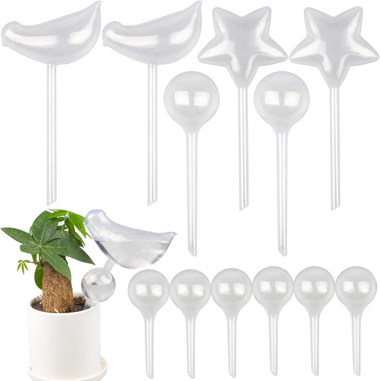 Clear Self-Watering Bulbs 12PCS Transparent Plant Automatic Watering Globes