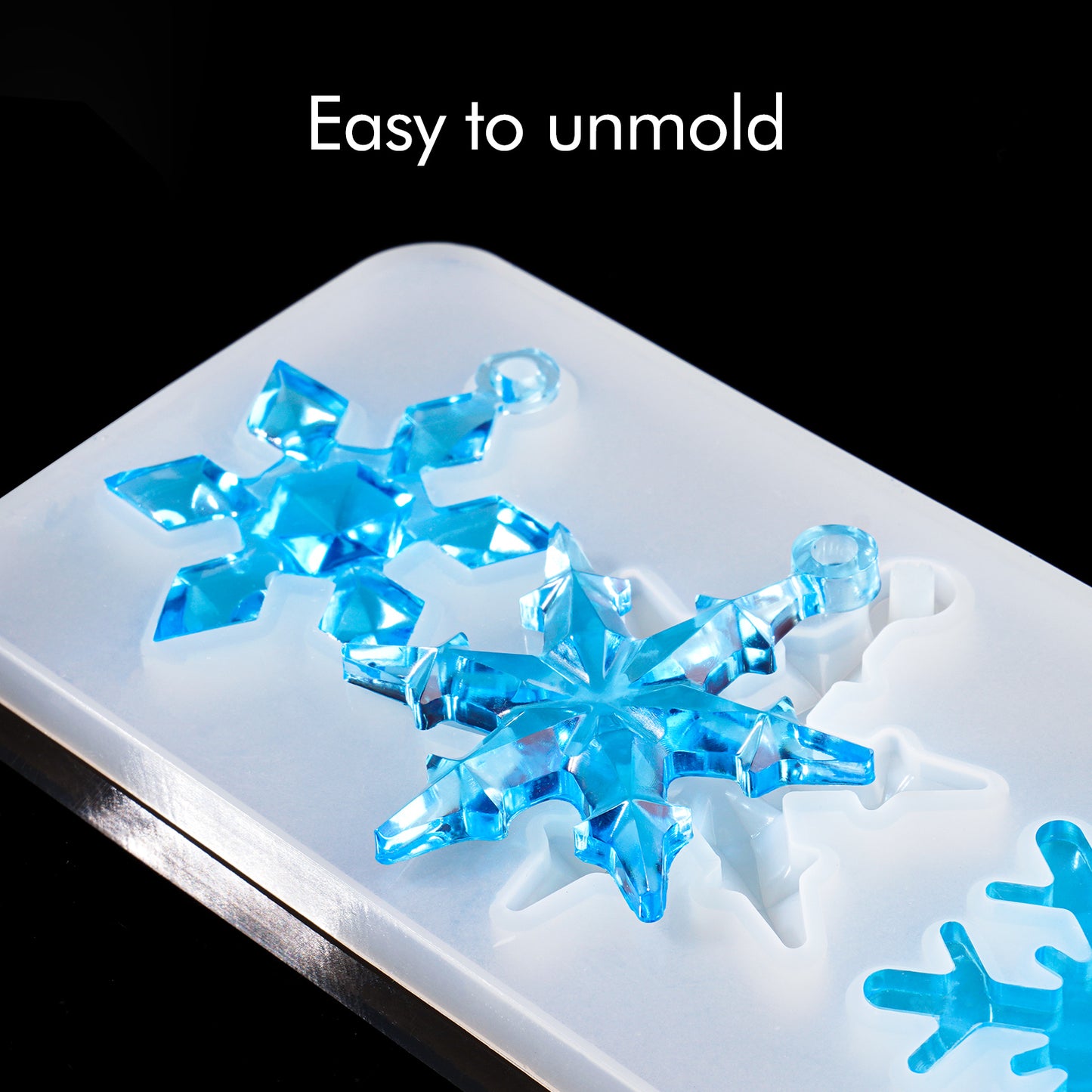 DIY Epoxy Resin Casting Silicone Mold 11 Snowflake Handmade Christmas Tree