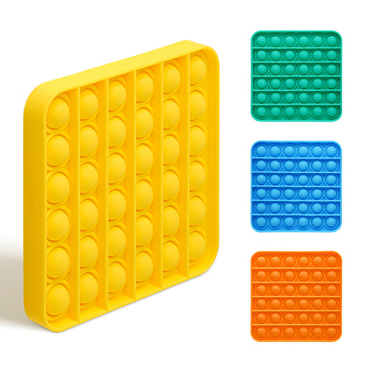 Fidget Pack 4-Pack Push Pop Bubble Fidget Sensory Toy, Fidget Toys for Stress