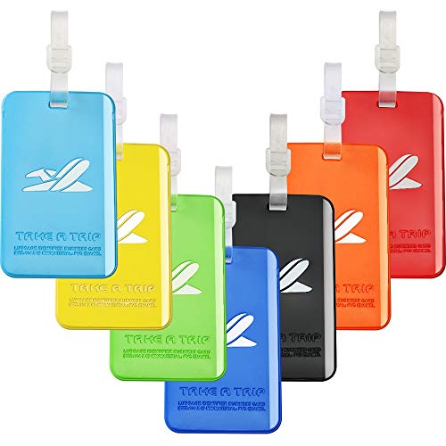 Bright Colorful Luggage Tags Soft Suitcase Luggage Bag Tags by Aphlos (7 Colors)
