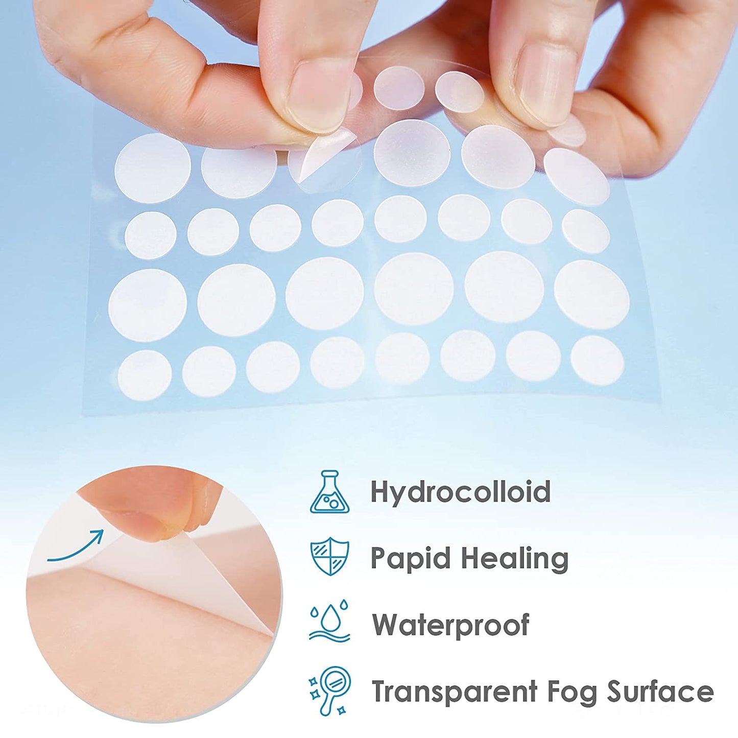 112PCS Tea Tree Oil Acne Pimple Patch 3 Sizes Absorb Hydrocolloid Spot Treatment