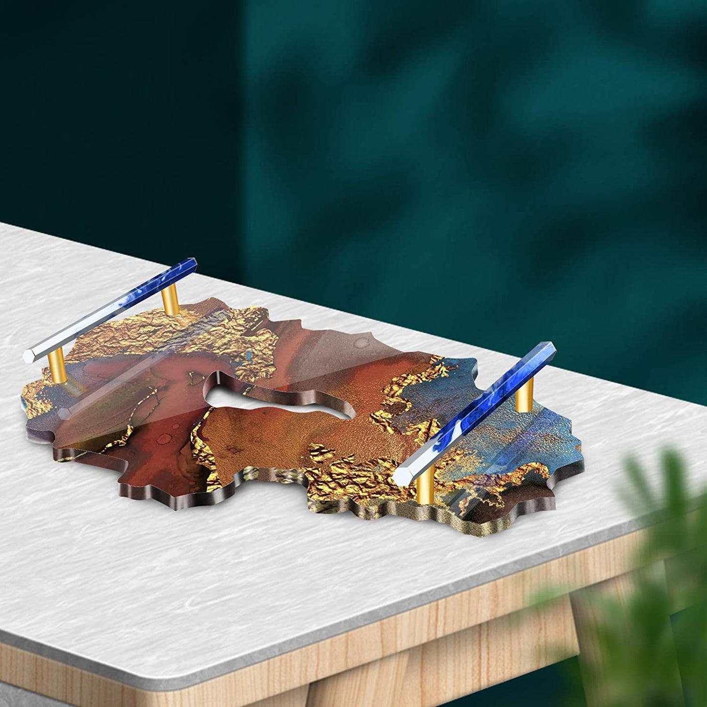 NiArt Epoxy Resin Soft Silicone Mold DIY Casting Craft Irregular Shape Agate