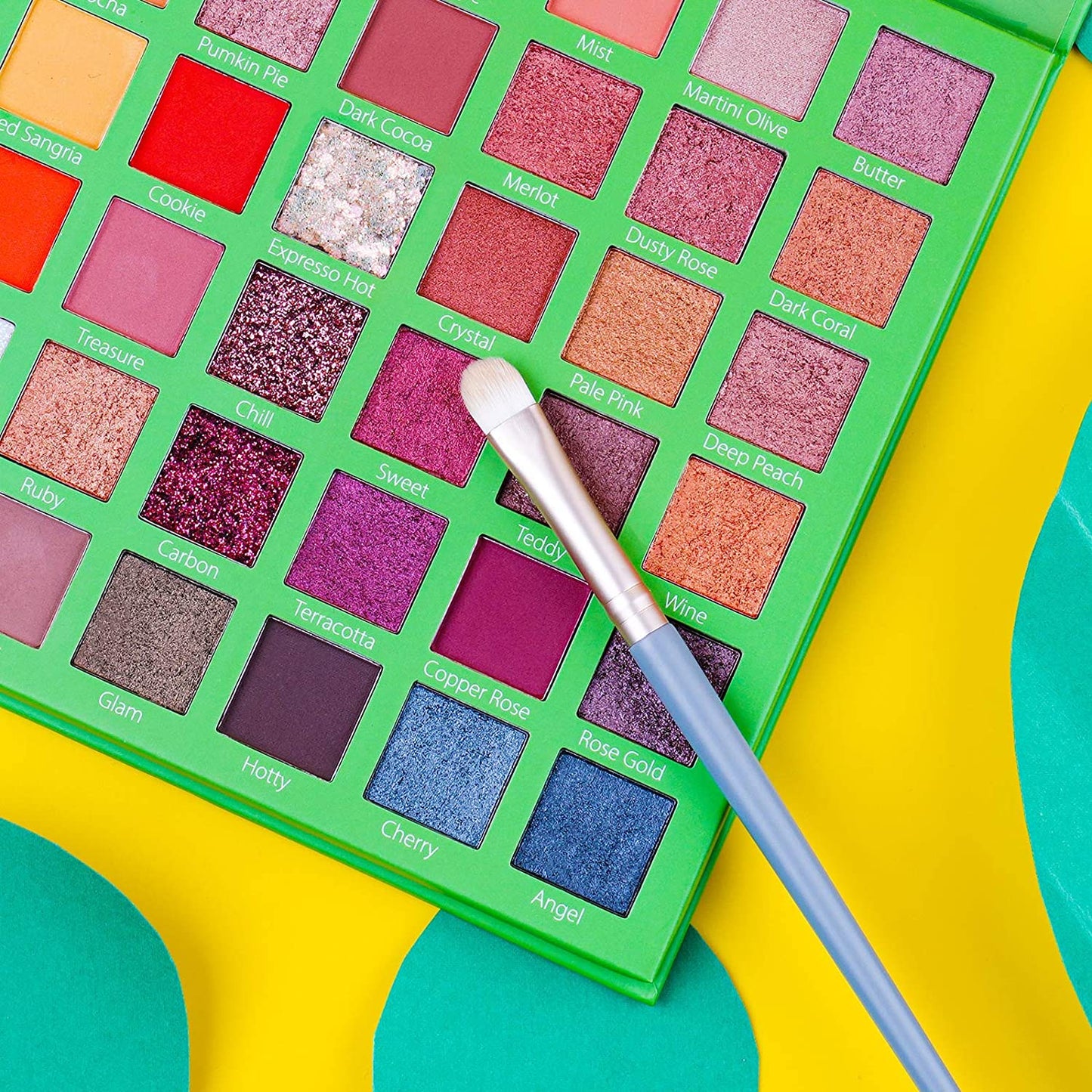 Aphlos 42 Shades Eyeshadow Palette Colorful Rainforest