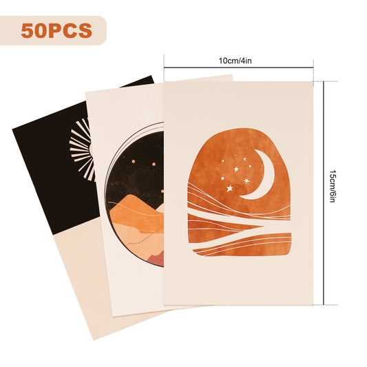 50PCS Wall Collage Kit Aesthetic Photo Poster Kit with Sticky Dots, 3.9?”x5.9?
