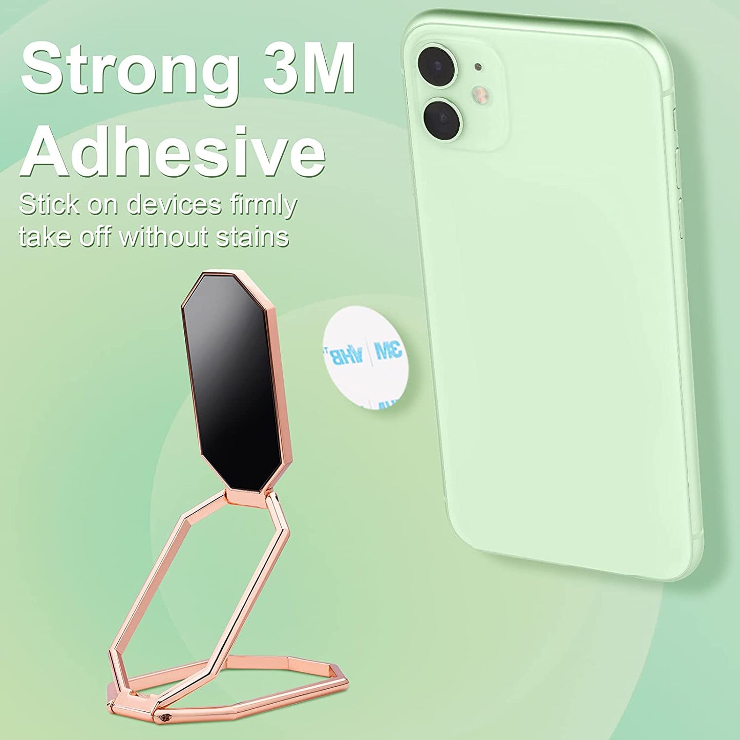 Foldable Magnetic Cell Phone Ring Holder Finger Kickstand Rotation Phone Stand