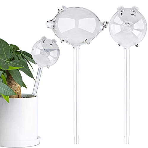 Self-Watering Globes, Cute Piggy Design Plant Waterer Watering Bulbs for Plant