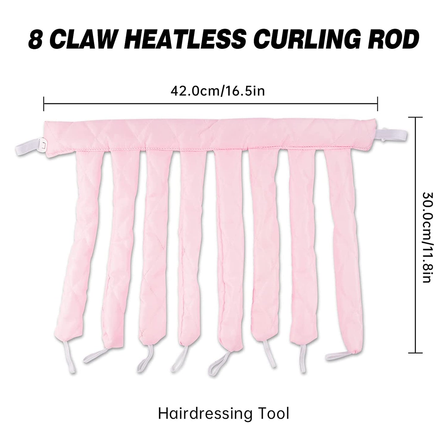 Heatless Hair Curling Rod Headband for Sleep Overnight No Heat Design Adjustable