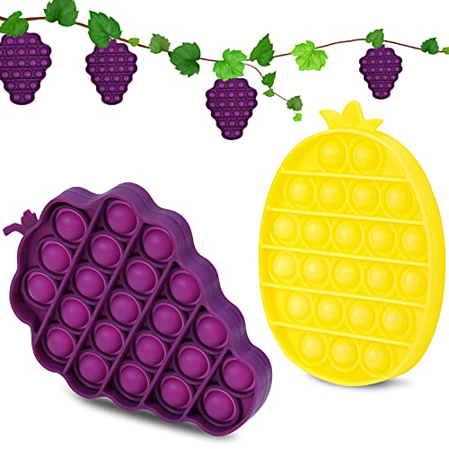 2PCS Push Pop Bubble Fidget Sensory Toys, Fidget Toys for Special Needs Stress