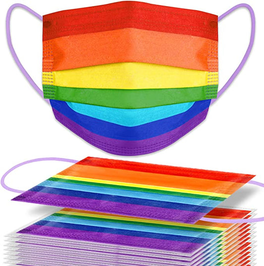 Kids' 60PCS Disposable Rainbow Colors Individually Packaged 3-Layer