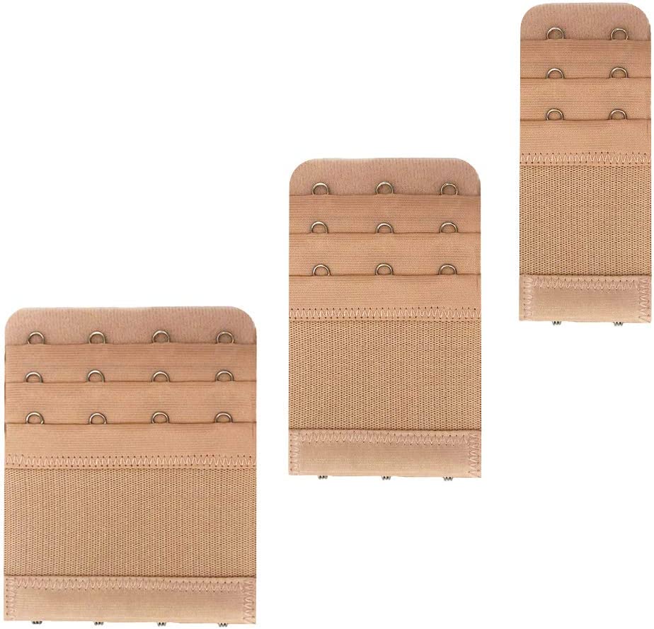 Flexible Bra Extender Strap 12-Pack 2/3/4 Hooks Adjustable Bra Strap