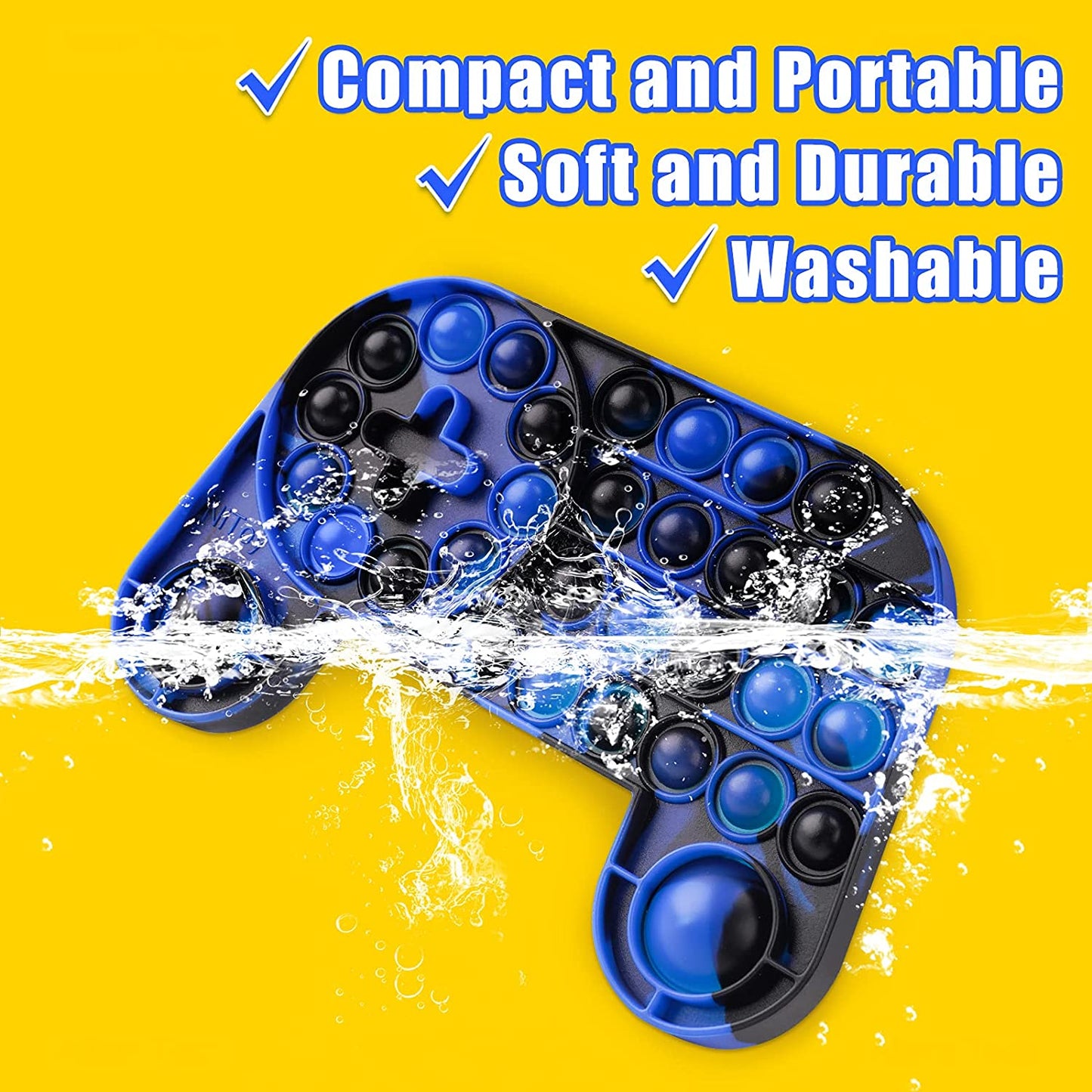 Large Bubble Game Console Silicone Pop Fidget Sensory Toys Keyboard & Controller