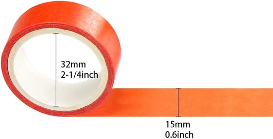 [36 Rolls] 1.5cm / 0.6inch Wide Colorful Washi Tapes Assorted Pure Colors