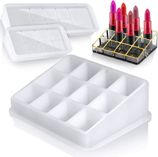 Multipurpose Jewelry Organizer Resin Casting Soft Silicone Molds + Support Stand