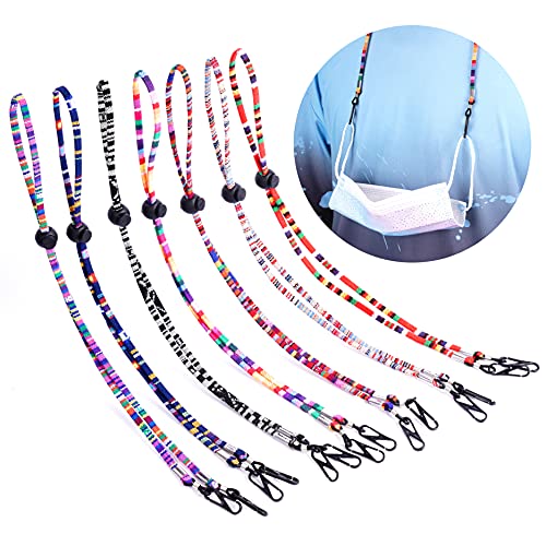 7PCS 15" Long Universal Lanyard Holder with Sliding Cord Lock Mixed Colors