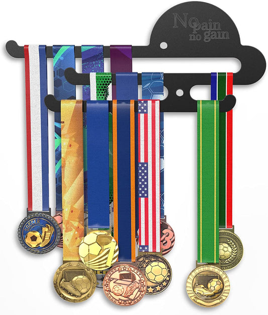 Sports Marathon Medal Display Hanger Holder Rack Wall Mount 3 Lines Easy Install