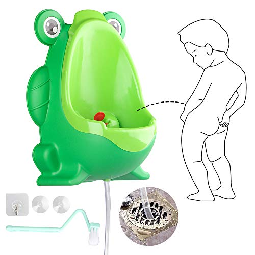 Frog Potty Training Urinal Drain Tube for Boys Urinal Trainer with Aiming Target