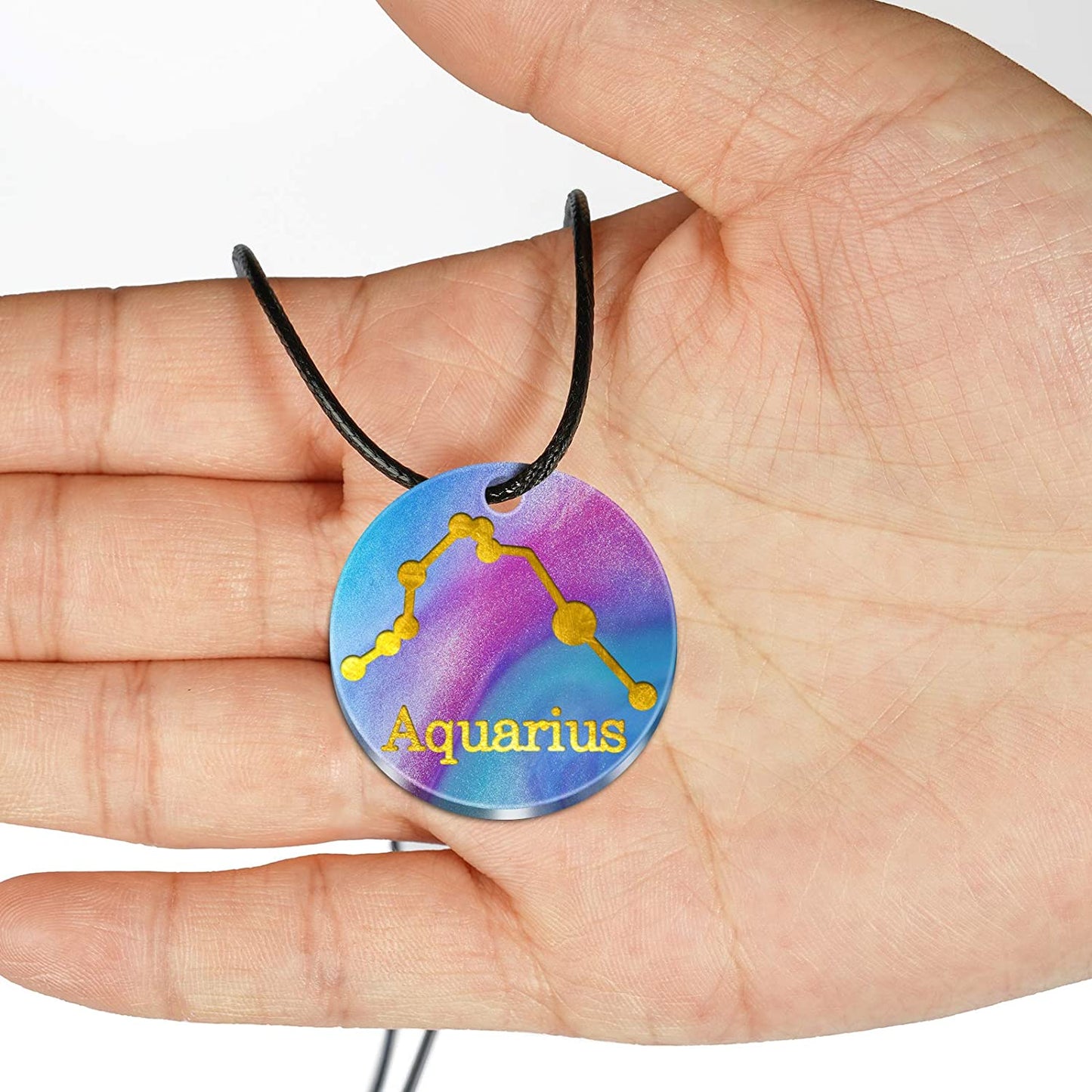 NiArt Resin Silicone Molds 12 Constellations+12 Zodiac Star Signs+Glitter+Cords