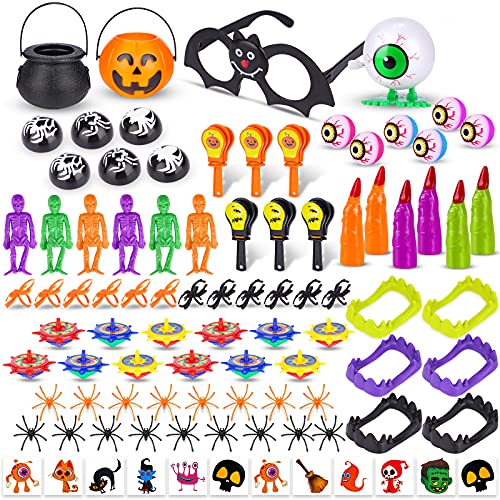 Halloween Party Toys 100PCS Assortment Super Fun Party Favors Box Trick or Treat