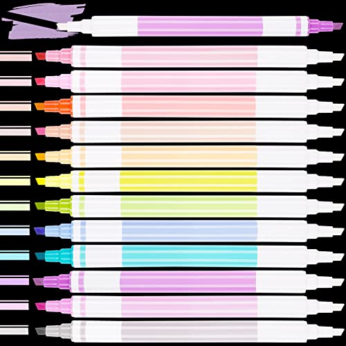 NiOffice Erasable Highlighters Dual Chisel Tip 12 Colors - STA3401