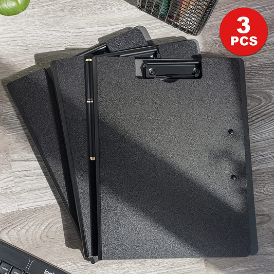 A4 Size Foldable Cover Clipboard 3 Pen Holder PP Foam Stationery Document Holder