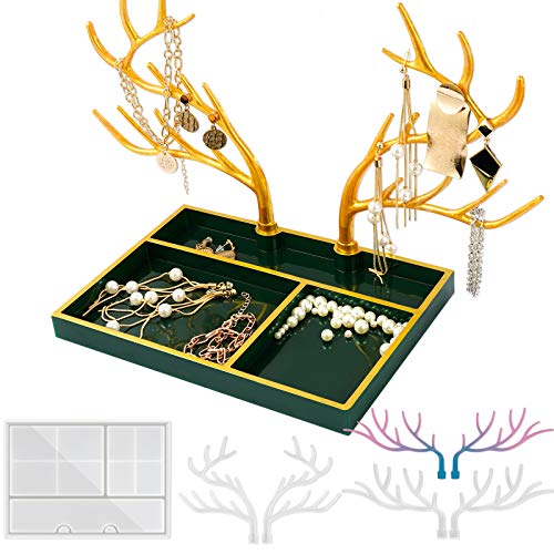 Epoxy Resin Silicone Casting Molds Soft Smooth DIY Art Craft 3PCS Deer Antler