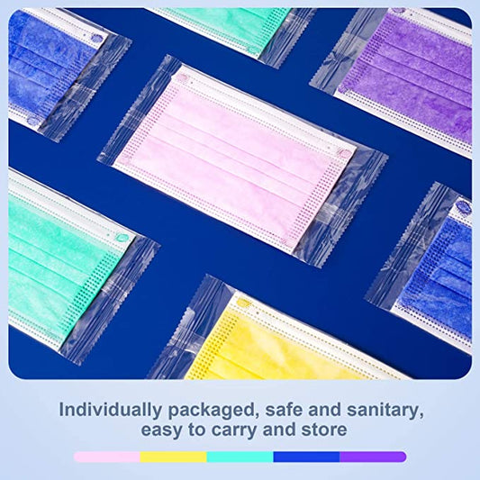 70PCS Kids Disposable Protective Individually Packed 5 Colors Lightweight Unisex