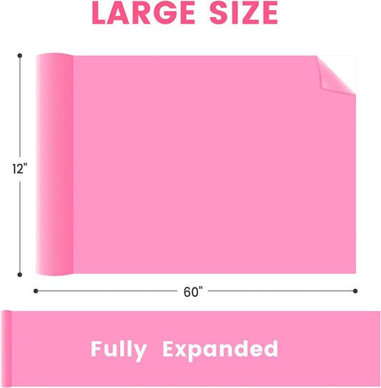 HTV Heat Transfer Vinyl Rolls 12 Pack 12"x5ft Sheet Vinyl Assorted Colors Bundle