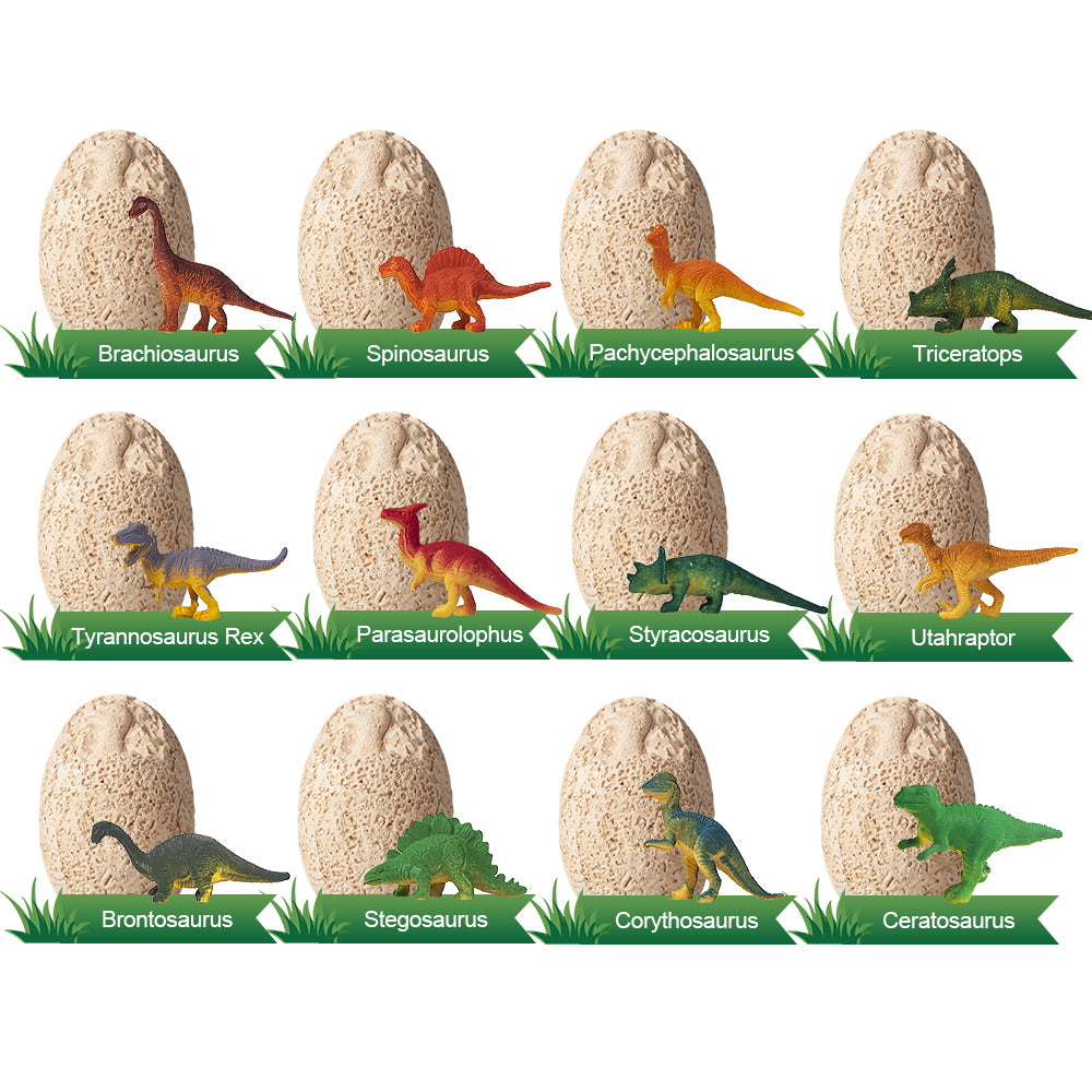 Dinosaur Eggs Dino Kit 12PCS Break Open Easter Egg Toy Large Dinosaur Filled Egg