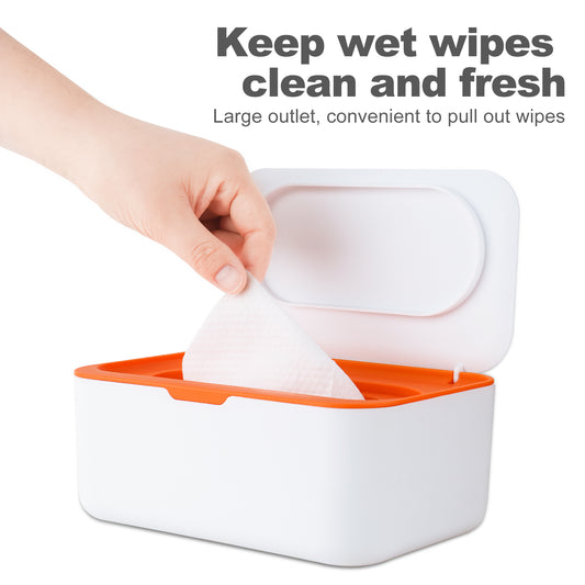 Sealed Wet Wipe Dispenser with Lid, Large Capacity Baby Wipe Storage Box Multi