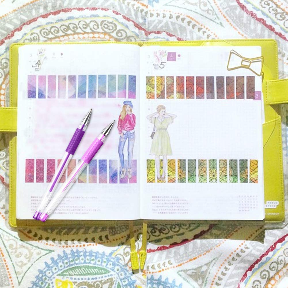 [30 Colors] Glitter Gel Pens Set Colored Pen Ballpoint Art Marker Set for Kid