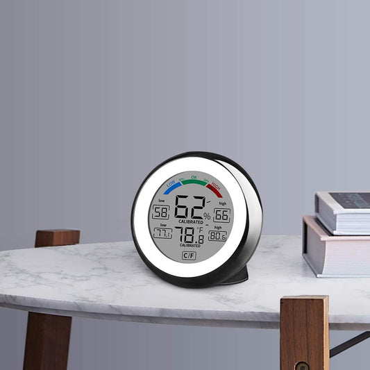 Digital Hygrometer Indoor Thermometer Humidity Gauge with Touchscreen Humidity M