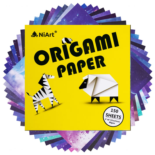Origami Pager Kit 150 Sheets Double-Sided, 18 Beautiful Designs 36 Constellati