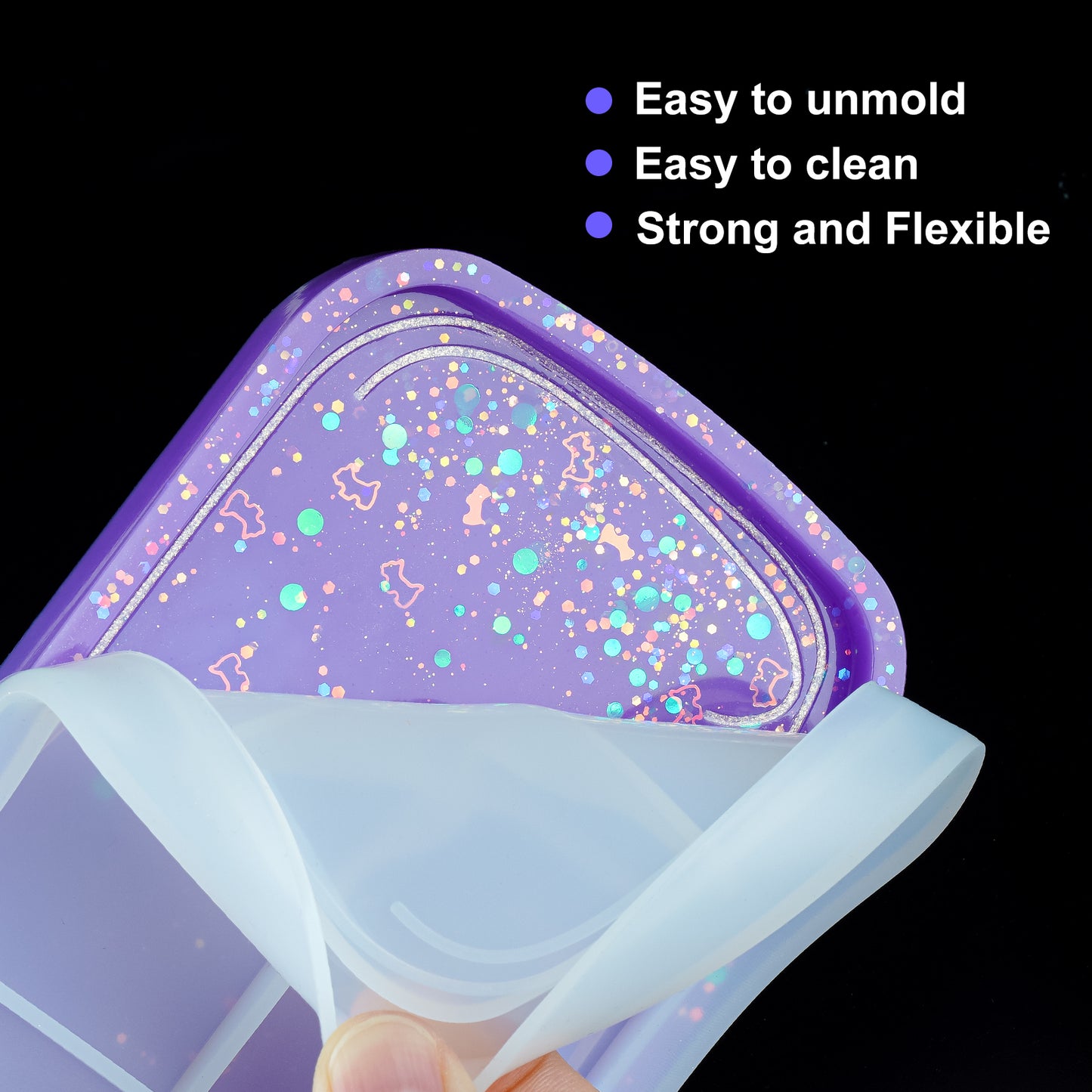 Bottle Shape 6.2?” Rolling Tray Coaster Epoxy Resin Casting Silicone Mold Kit
