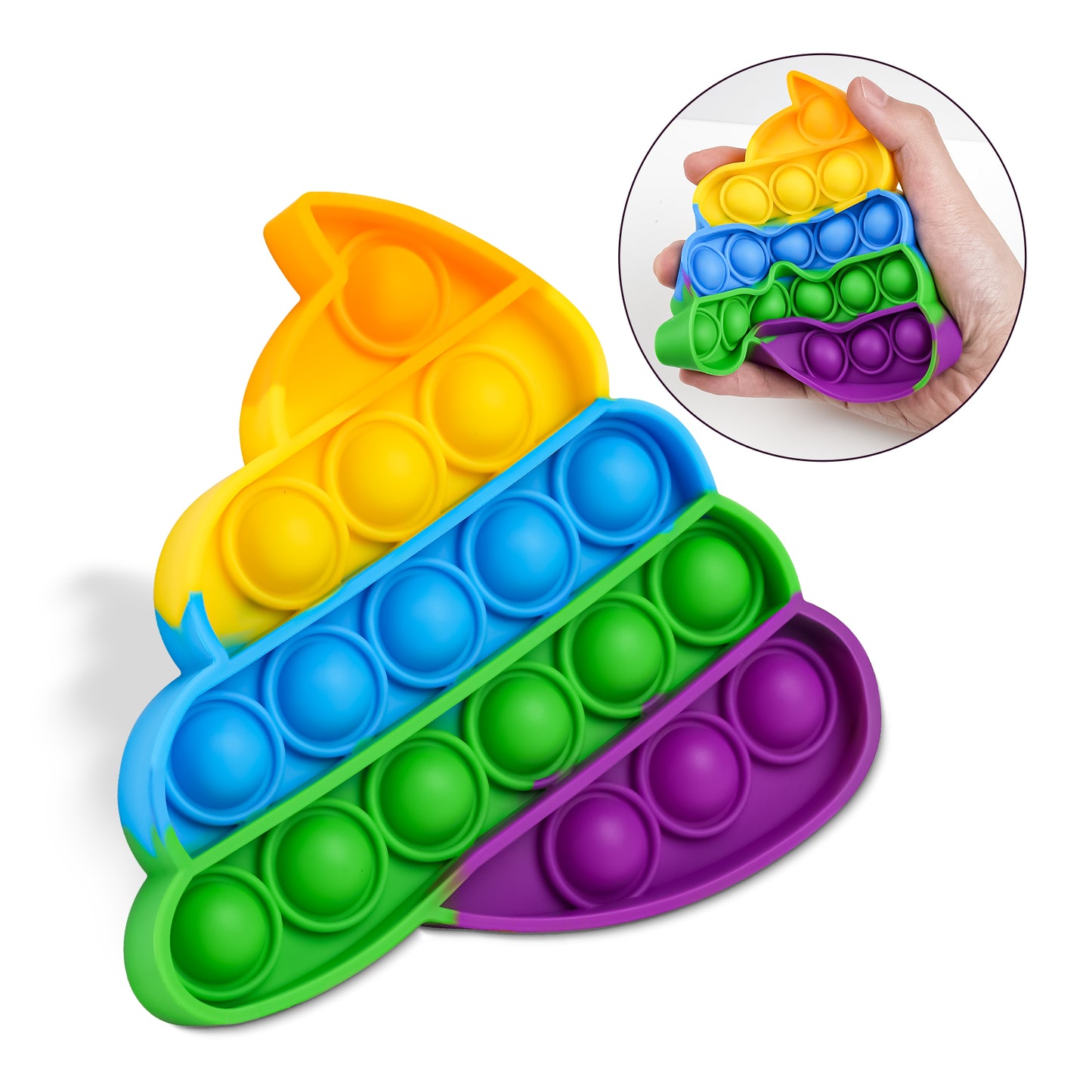 Fidget Pack Push Pop Bubble Fidget Sensory Toy, Fidget Toys for Stress Relief